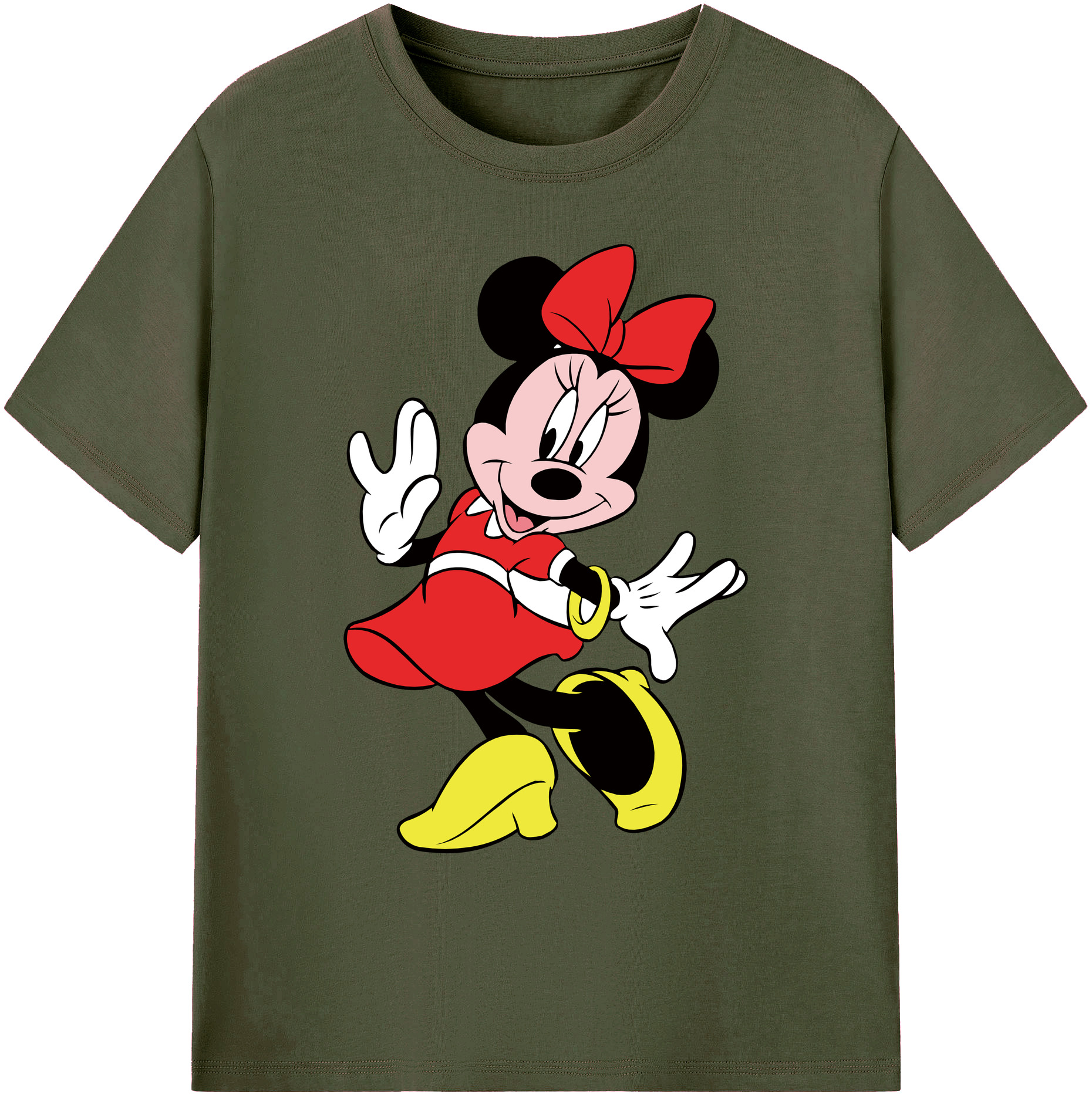ミッキーマウス Mickey Mouse 綿100％ メンズ半袖Tシャツ｜肌触りやわらか＆通気性